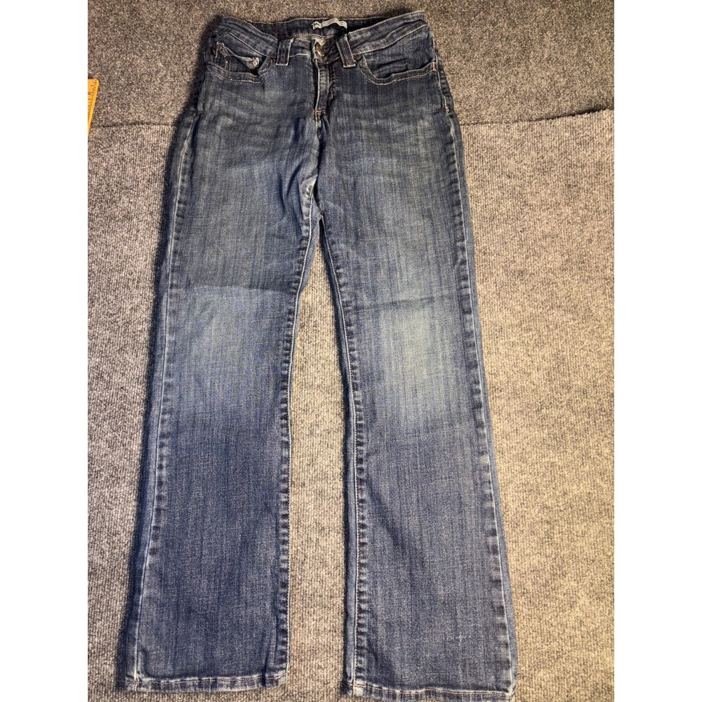 Lee Slender Secret Lower On The Waist‎ Jeans Womens 6M Blue Stretch Straight Leg
